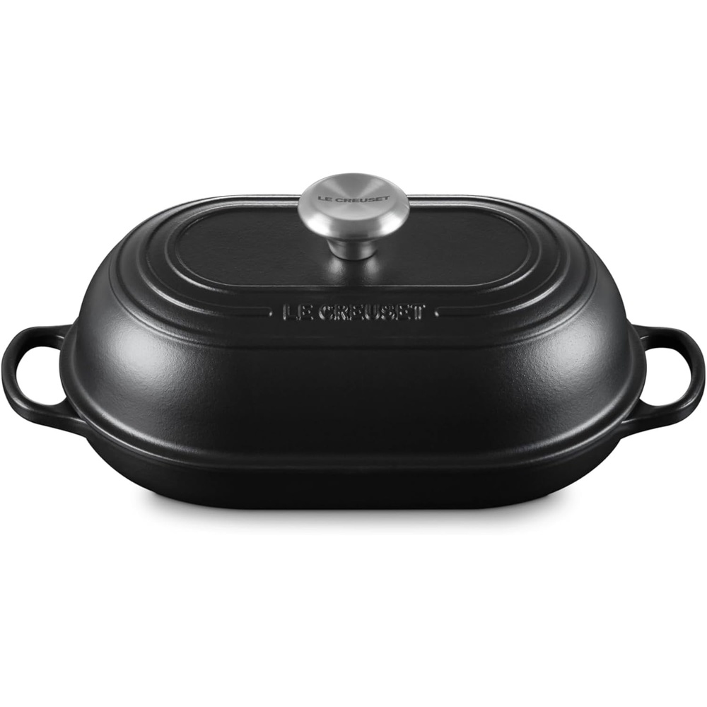 image:imageLe Creuset Enameled Cast Iron Signature Round Bread Oven 95 inch WhiteLicorice