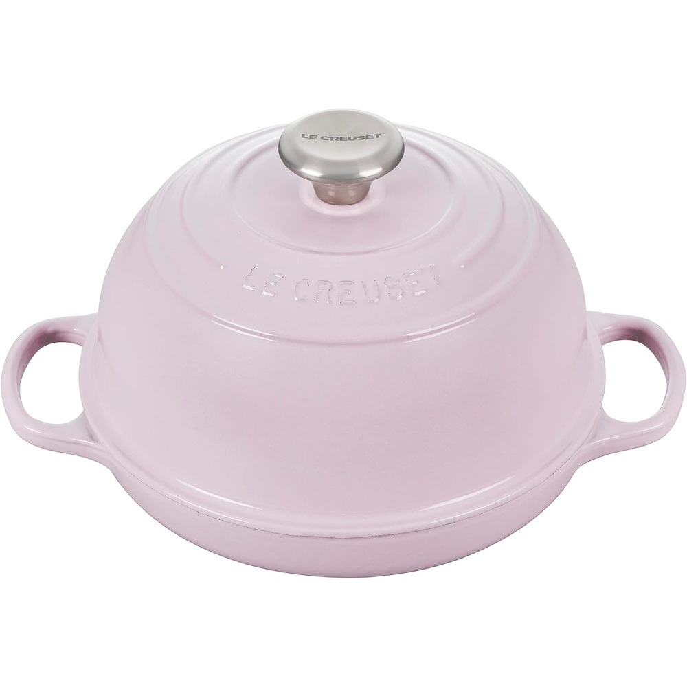 image:imageLe Creuset Enameled Cast Iron Signature Round Bread Oven 95 inch WhiteShallot