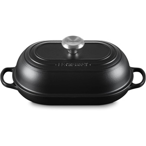image:imageLe Creuset Enameled Cast Iron Signature Round Bread Oven 95 inch WhiteLicorice