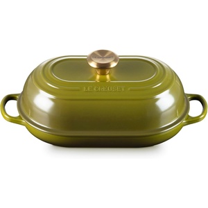 image:imageLe Creuset Enameled Cast Iron Signature Round Bread Oven 95 inch WhiteOlive