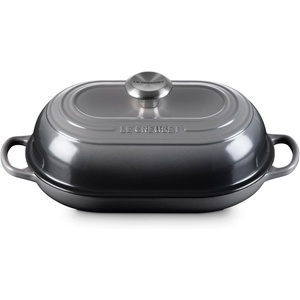 image:imageLe Creuset Enameled Cast Iron Signature Round Bread Oven 95 inch WhiteOyster