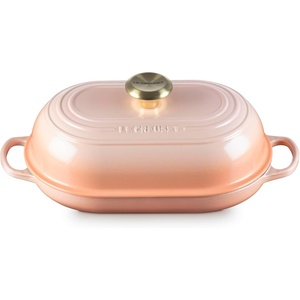 image:imageLe Creuset Enameled Cast Iron Signature Round Bread Oven 95 inch WhitePeche
