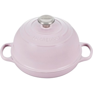 image:imageLe Creuset Enameled Cast Iron Signature Round Bread Oven 95 inch WhiteShallot