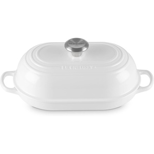 image:imageLe Creuset Enameled Cast Iron Signature Round Bread Oven 95 inch WhiteWhite