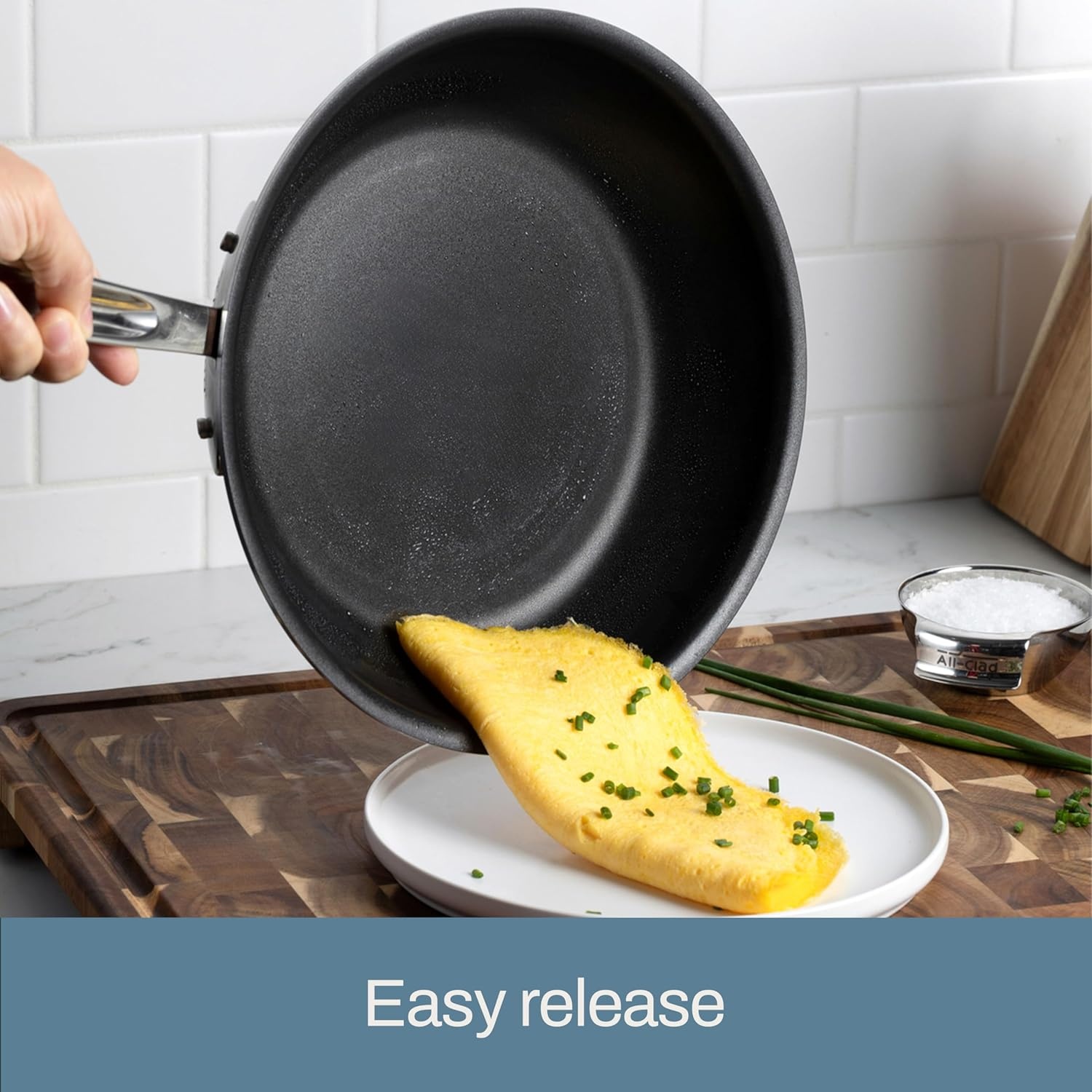 image:imageAllClad D3 Pro Nonstick 3ply Bonded Cookware 10 inch Fry Pan and Spatula