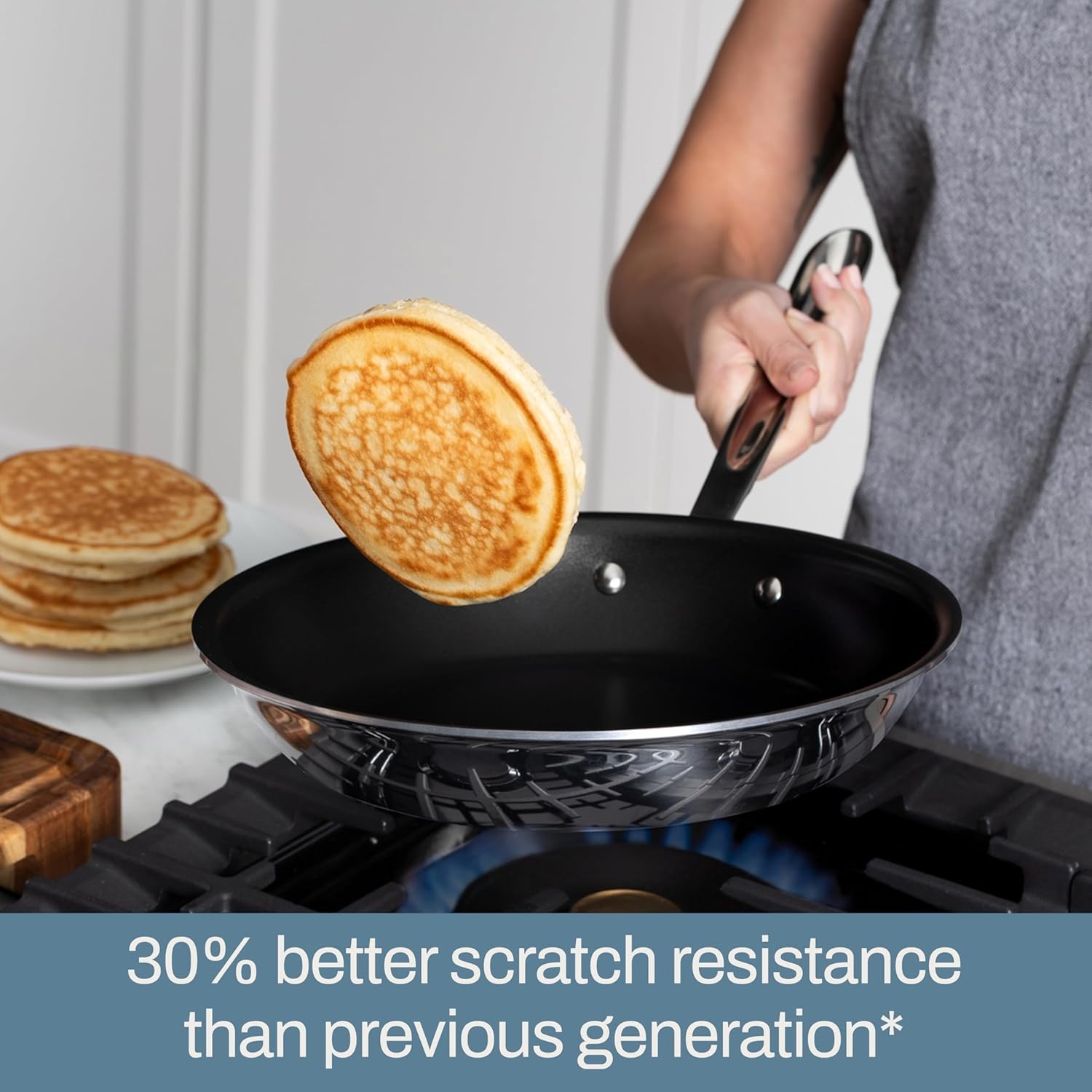image:imageAllClad D3 Pro Nonstick 3ply Bonded Cookware 10 inch Fry Pan and Spatula