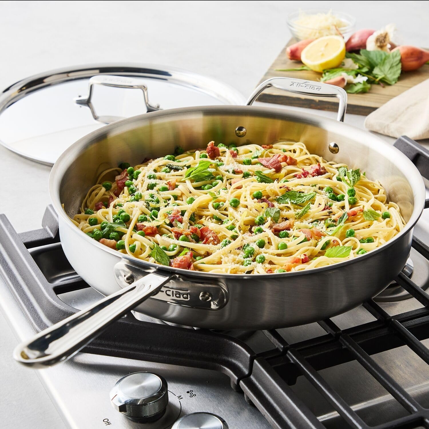 image:imageAllClad D5 Brushed Stainless Steel Saut Pans