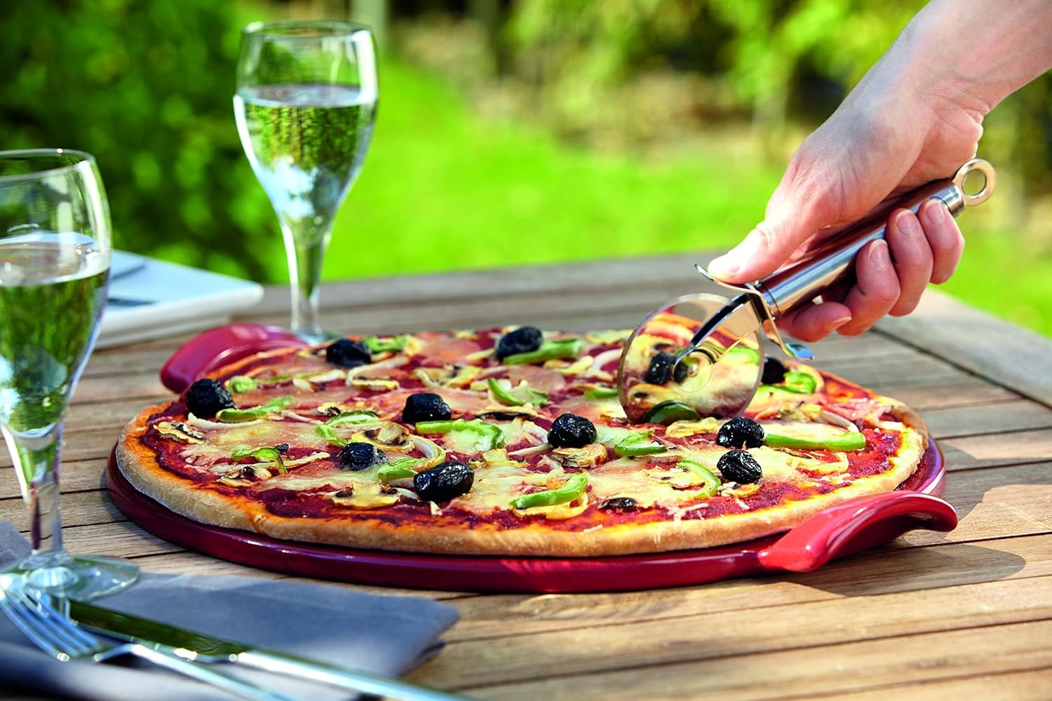 image:imageEmile Henry Round Pizza Stone 145 CharcoalFigue
