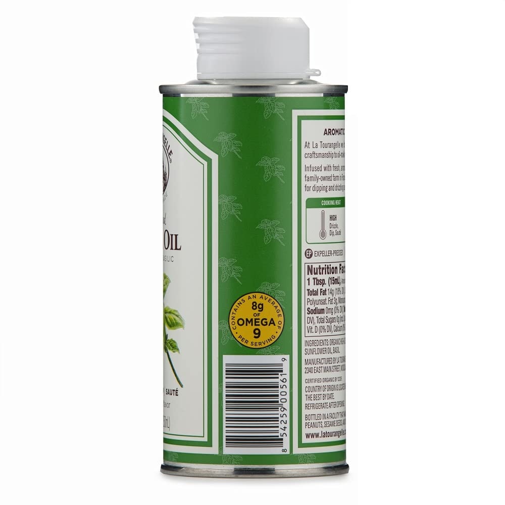 image:imageLa Tourangelle White Truffle Cooking Spray Complex Gourmet Earthy Flavor for Spraying on Pasta Popcorn Vegetables Potatoes and More 5 Fl OzBasil