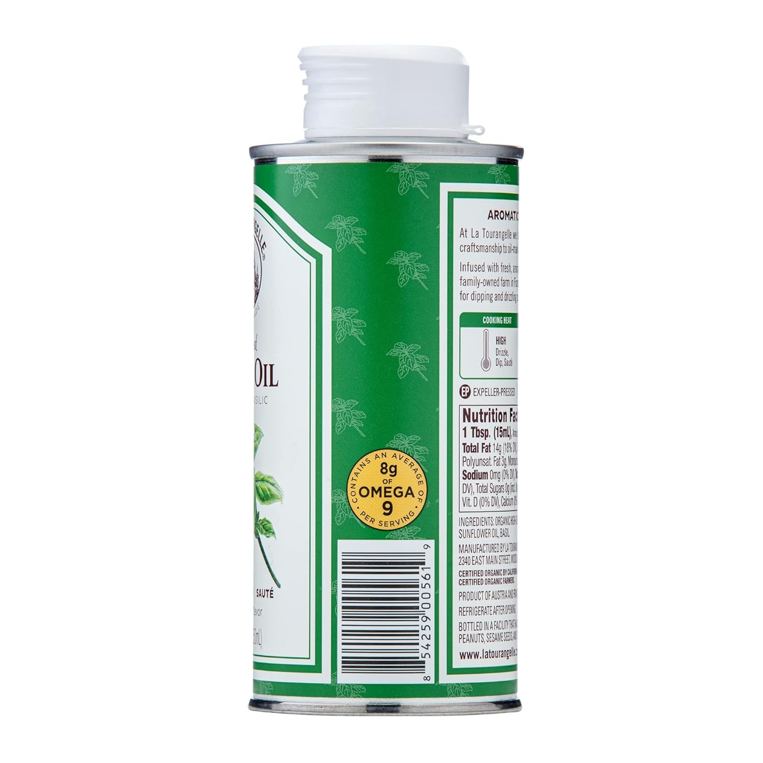 image:imageLa Tourangelle White Truffle Cooking Spray Complex Gourmet Earthy Flavor for Spraying on Pasta Popcorn Vegetables Potatoes and More 5 Fl OzBasil
