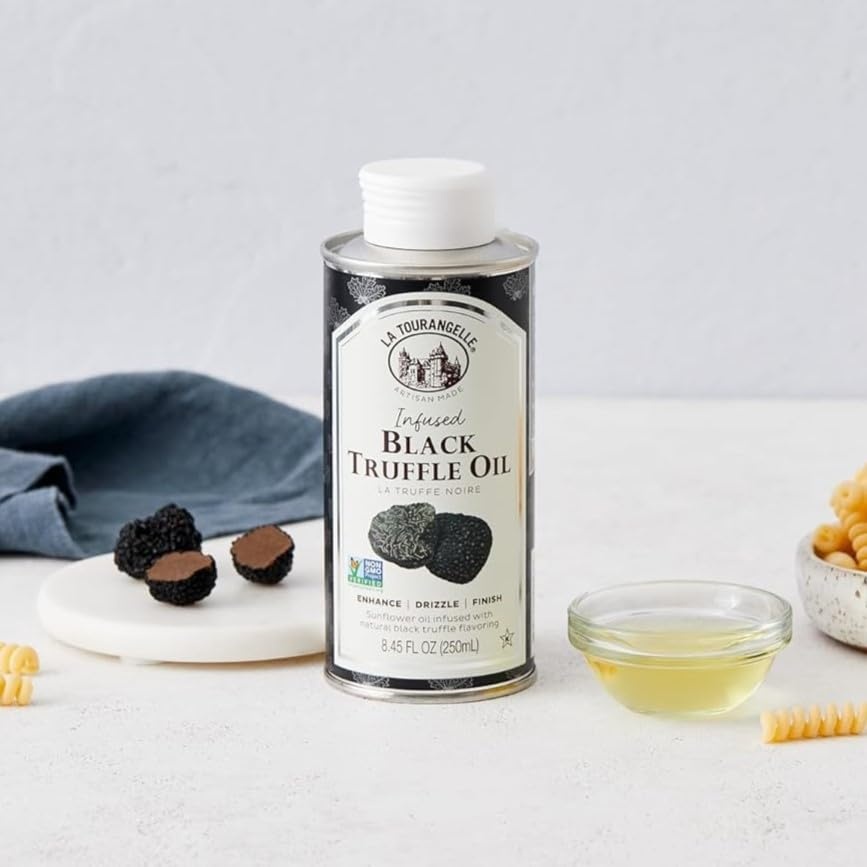 image:imageLa Tourangelle White Truffle Cooking Spray Complex Gourmet Earthy Flavor for Spraying on Pasta Popcorn Vegetables Potatoes and More 5 Fl OzBlack White Truffle Gift Box