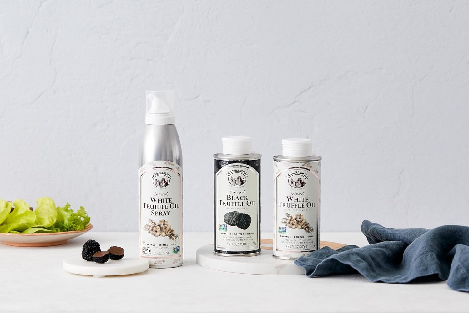 image:imageLa Tourangelle White Truffle Cooking Spray Complex Gourmet Earthy Flavor for Spraying on Pasta Popcorn Vegetables Potatoes and More 5 Fl OzBlack Truffle