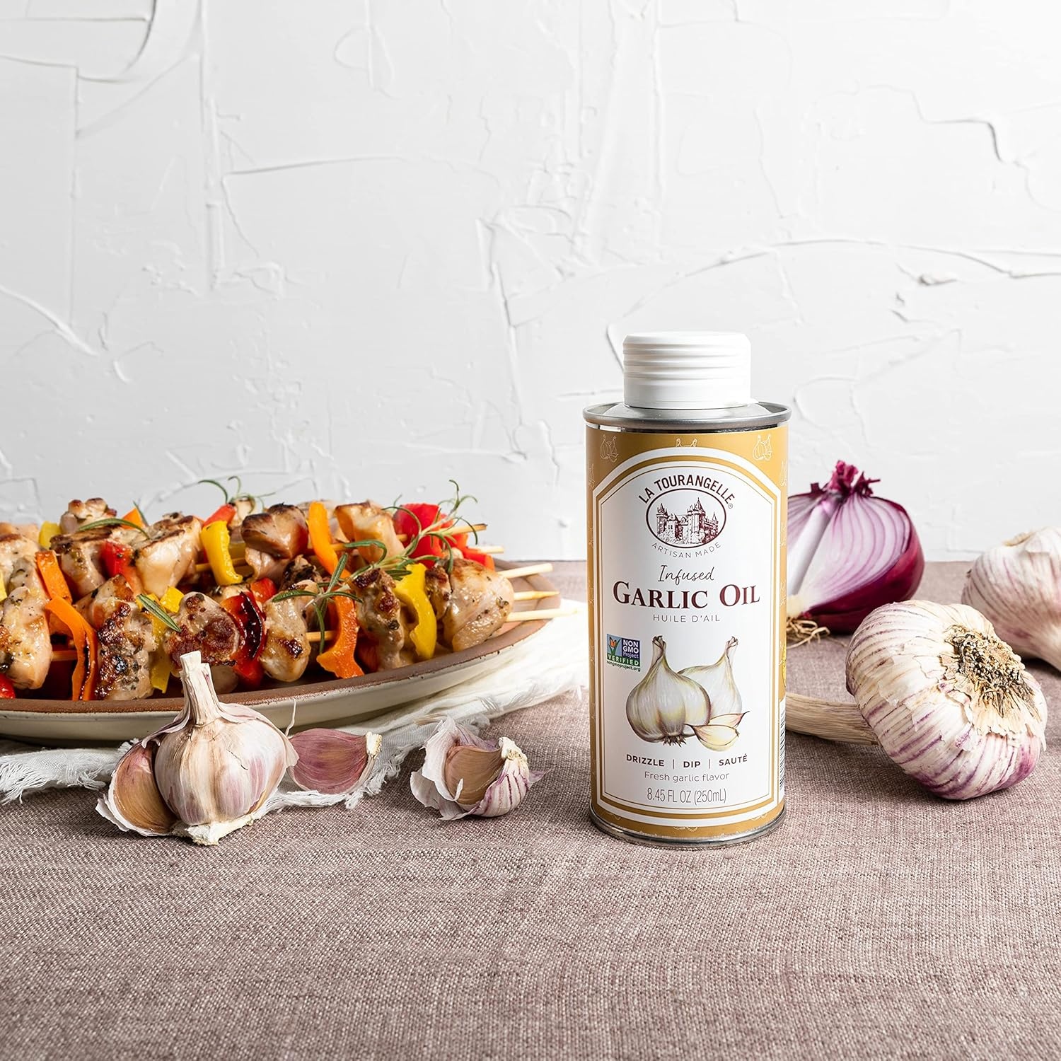 image:imageLa Tourangelle White Truffle Cooking Spray Complex Gourmet Earthy Flavor for Spraying on Pasta Popcorn Vegetables Potatoes and More 5 Fl OzGarlic