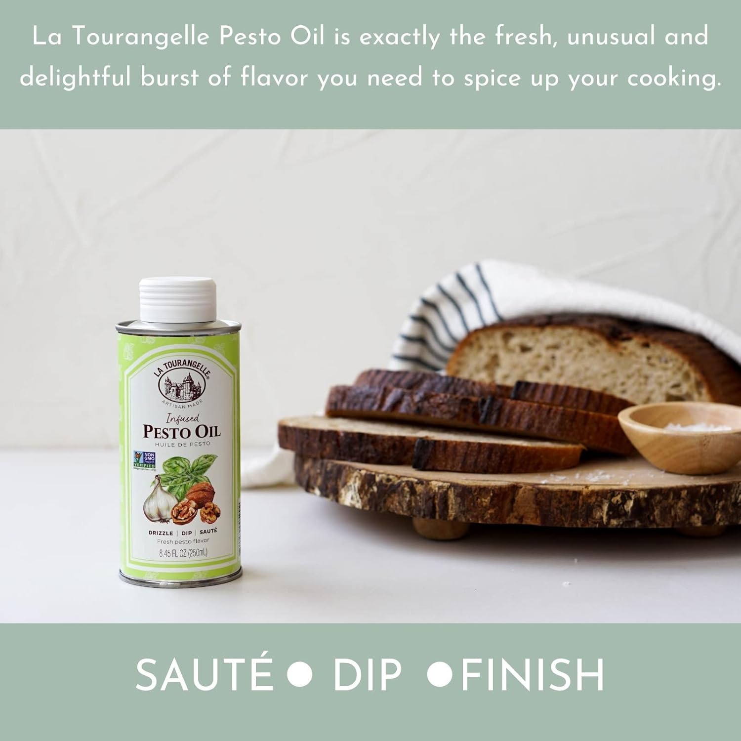image:imageLa Tourangelle White Truffle Cooking Spray Complex Gourmet Earthy Flavor for Spraying on Pasta Popcorn Vegetables Potatoes and More 5 Fl OzPesto