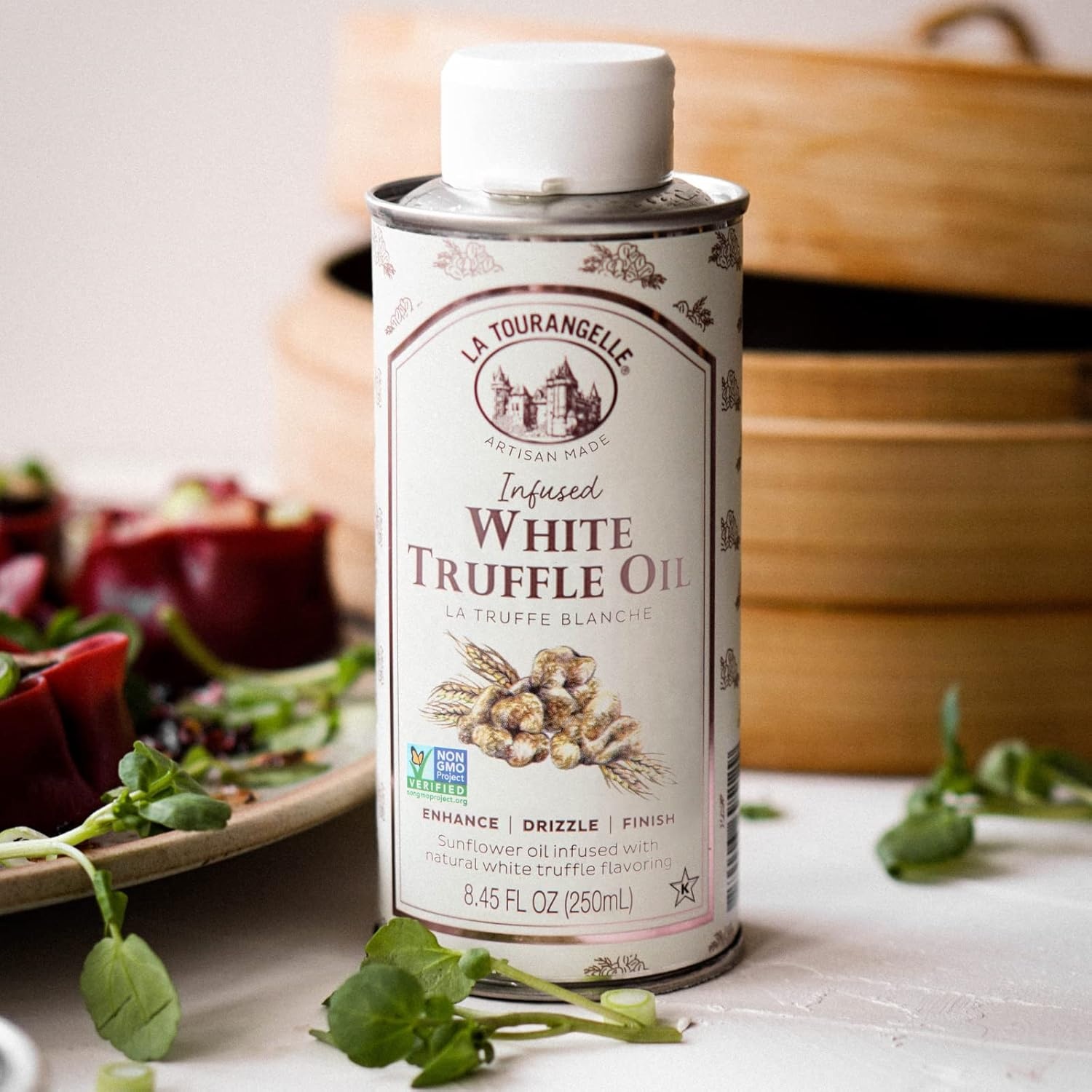 image:imageLa Tourangelle White Truffle Cooking Spray Complex Gourmet Earthy Flavor for Spraying on Pasta Popcorn Vegetables Potatoes and More 5 Fl OzWhite Truffle