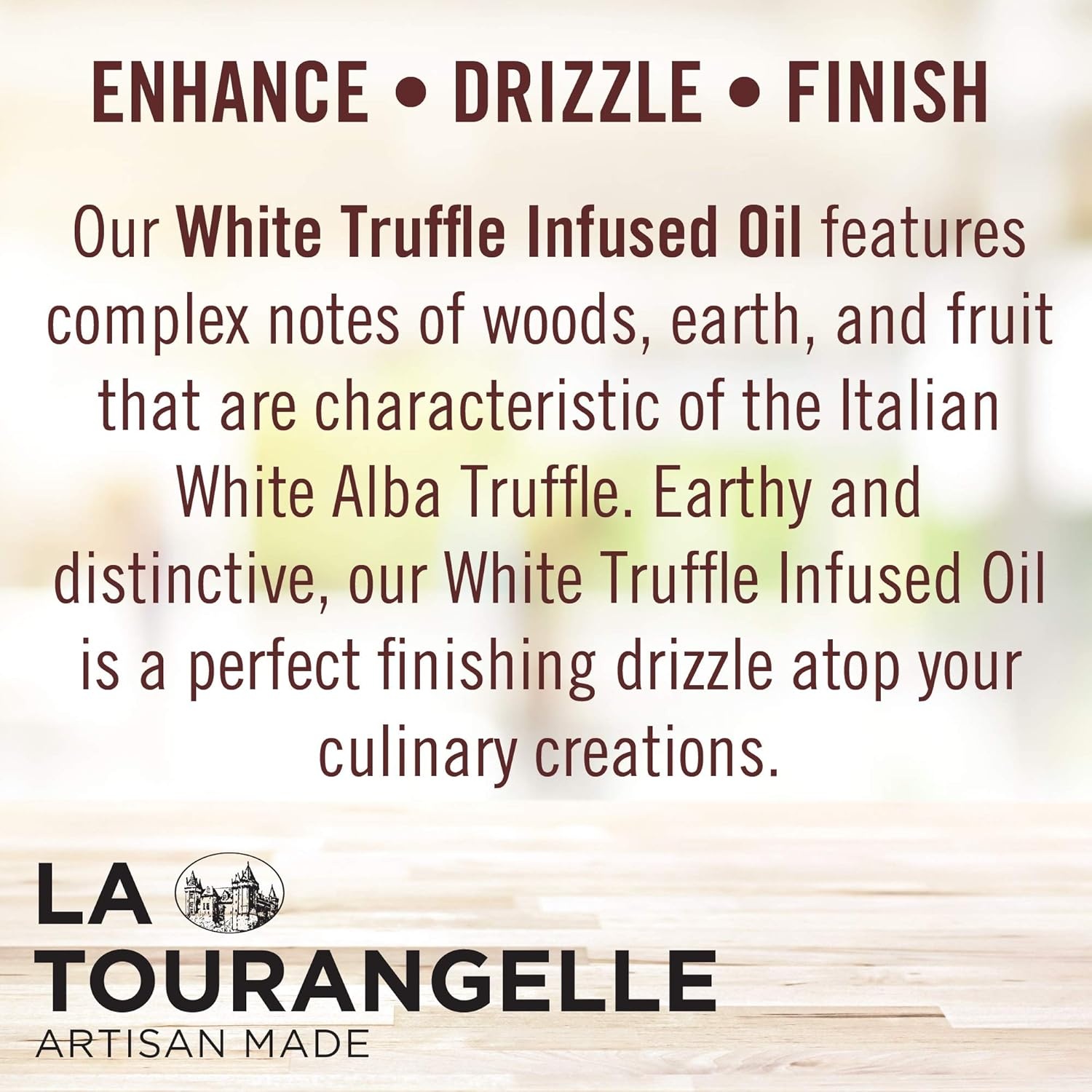 image:imageLa Tourangelle White Truffle Cooking Spray Complex Gourmet Earthy Flavor for Spraying on Pasta Popcorn Vegetables Potatoes and More 5 Fl OzWhite Truffle
