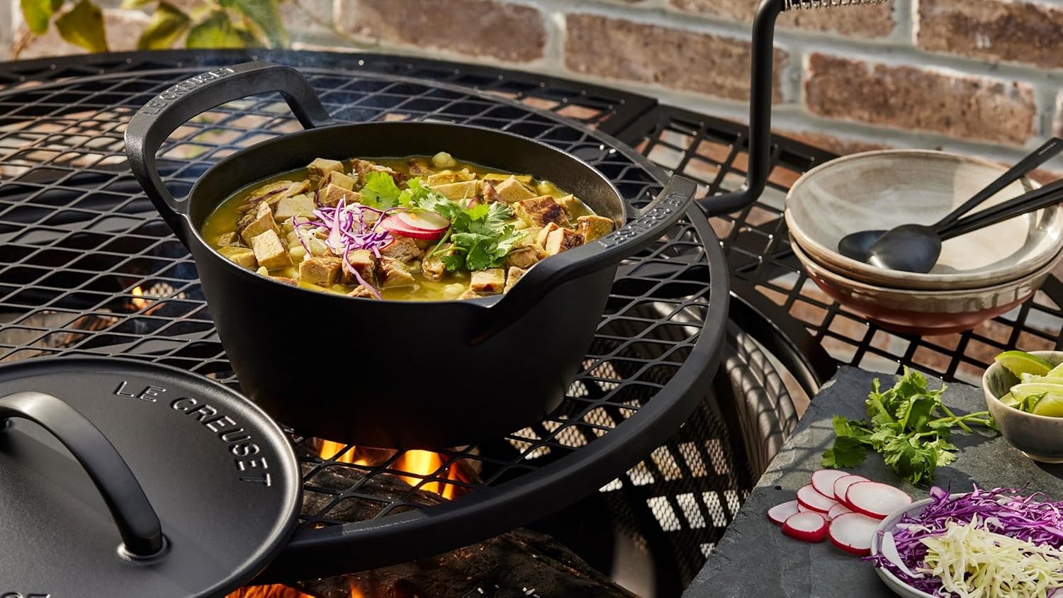 image:imageLe Creuset Alpine Outdoor Collection Enameled Cast Iron Pizza Pan 15Dutch Oven