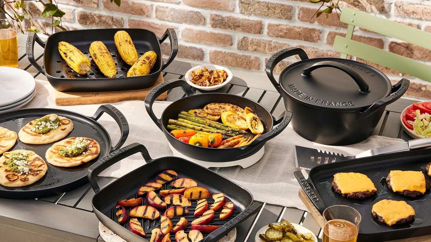 image:imageLe Creuset Alpine Outdoor Collection Enameled Cast Iron Pizza Pan 15Rectangular Griddle