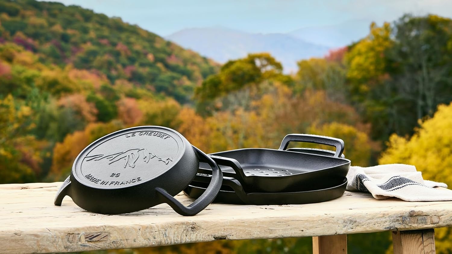 image:imageLe Creuset Alpine Outdoor Collection Enameled Cast Iron Pizza Pan 15Skillet
