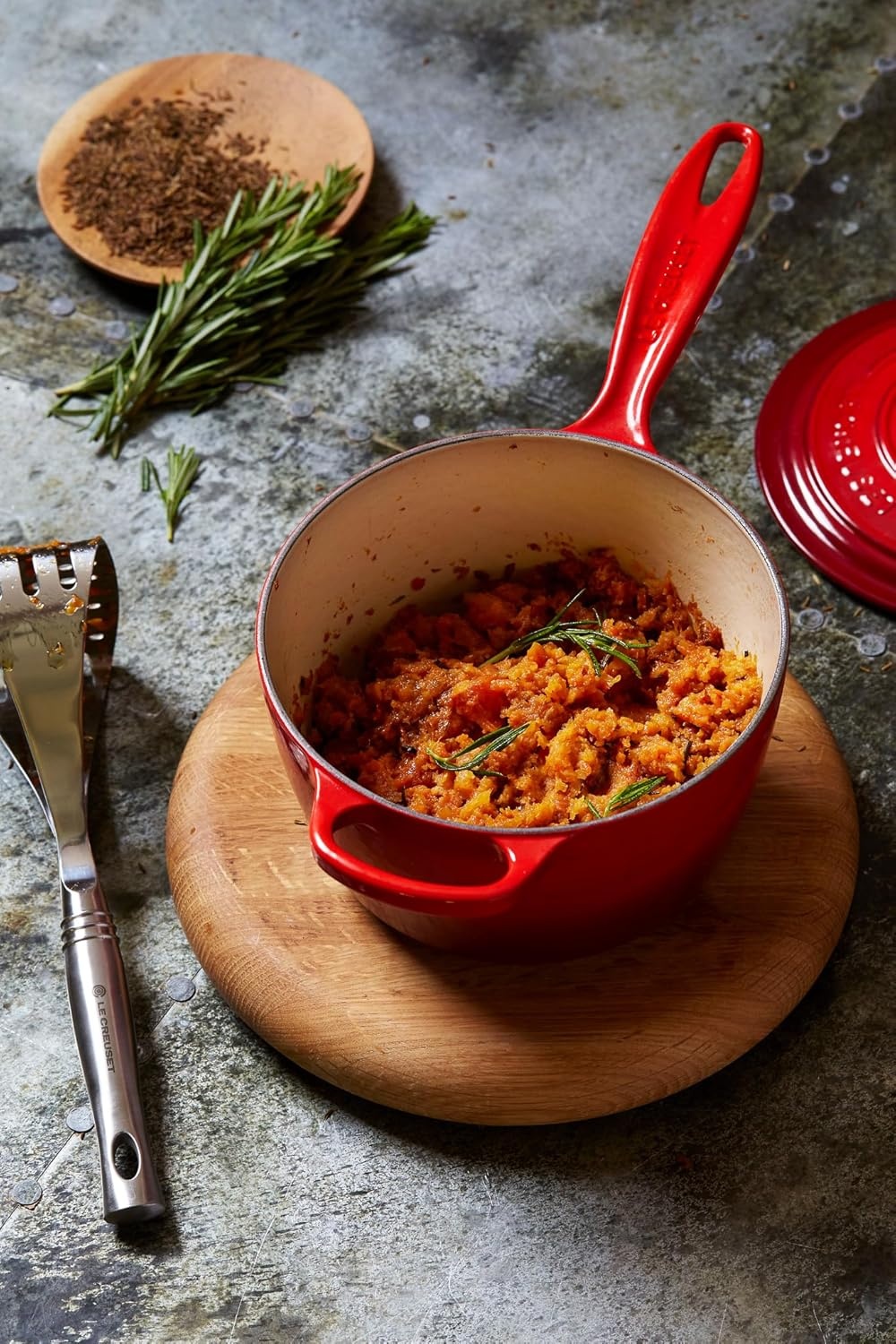 image:imageLe Creuset Enameled Cast Iron Signature Saucepan 225 qt Flame225 QT