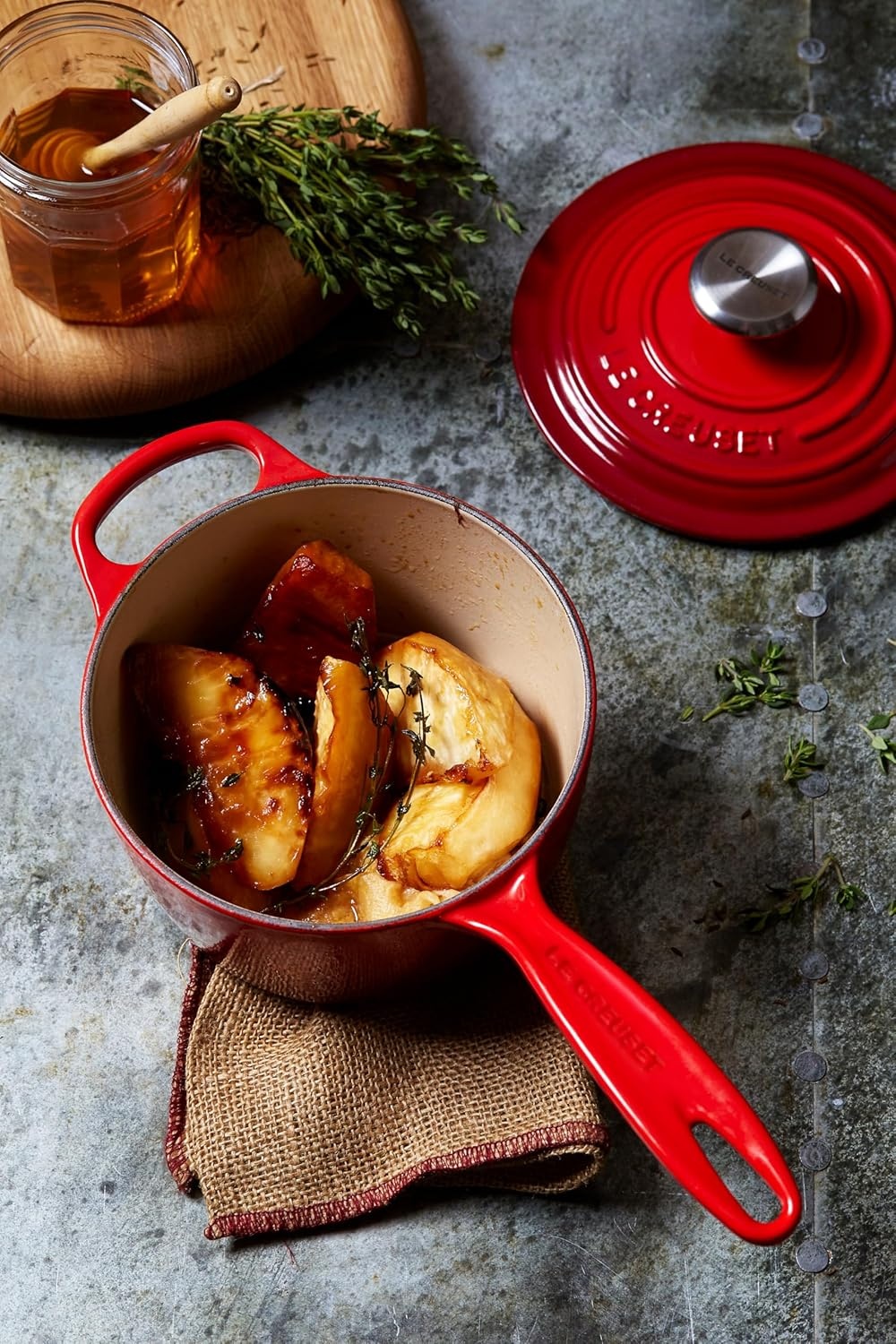 image:imageLe Creuset Enameled Cast Iron Signature Saucepan 225 qt Flame225 QT