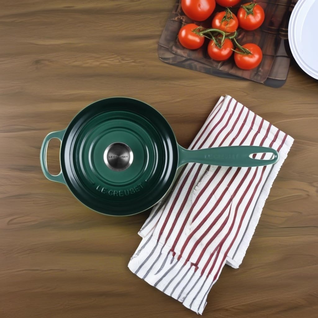 image:imageLe Creuset Enameled Cast Iron Signature Saucepan 225 qt Flame225 QT