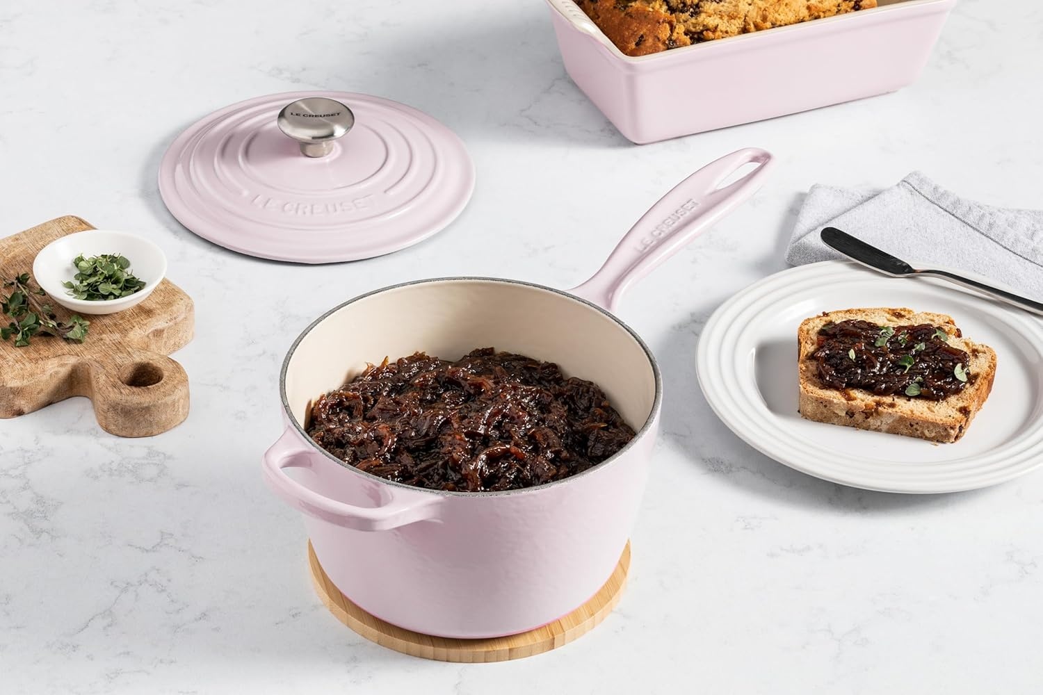 image:imageLe Creuset Enameled Cast Iron Signature Saucepan 225 qt Flame225 QT