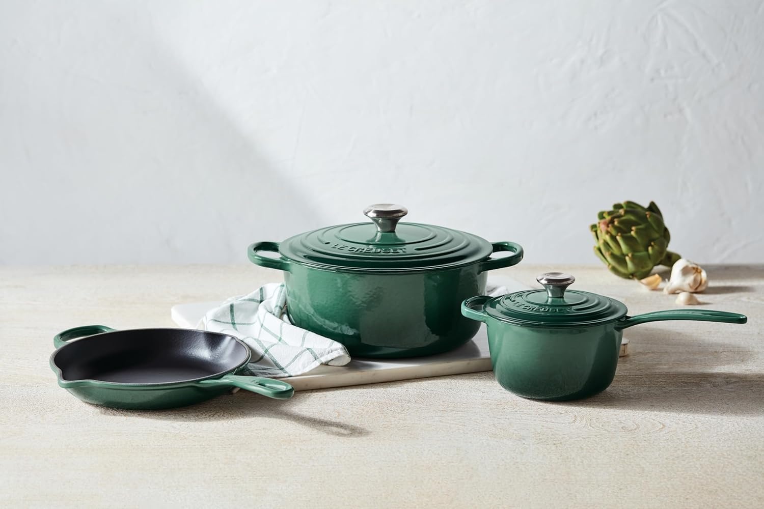 image:imageLe Creuset Enameled Cast Iron Signature Saucepan 225 qt FlameArtichaut