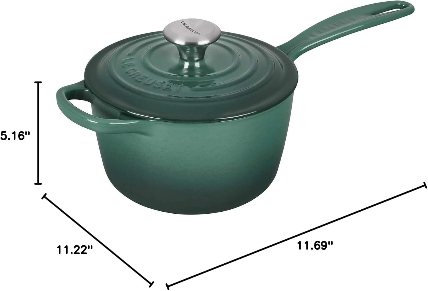 image:imageLe Creuset Enameled Cast Iron Signature Saucepan 225 qt FlameArtichaut