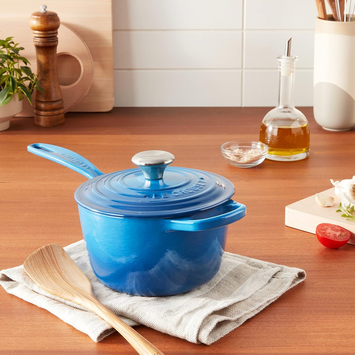 image:imageLe Creuset Enameled Cast Iron Signature Saucepan 225 qt FlameMarseille