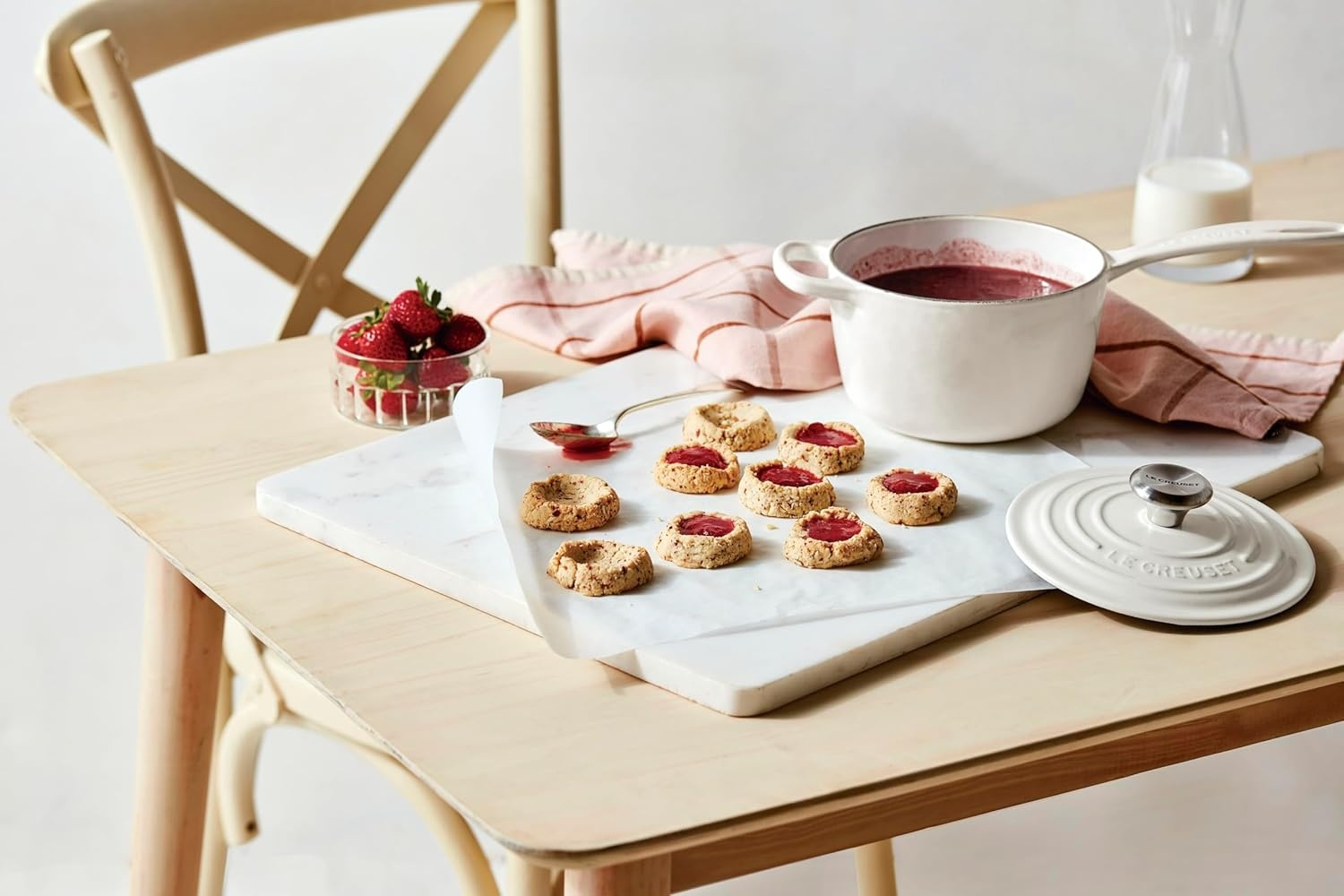 image:imageLe Creuset Enameled Cast Iron Signature Saucepan 225 qt FlameRiviera