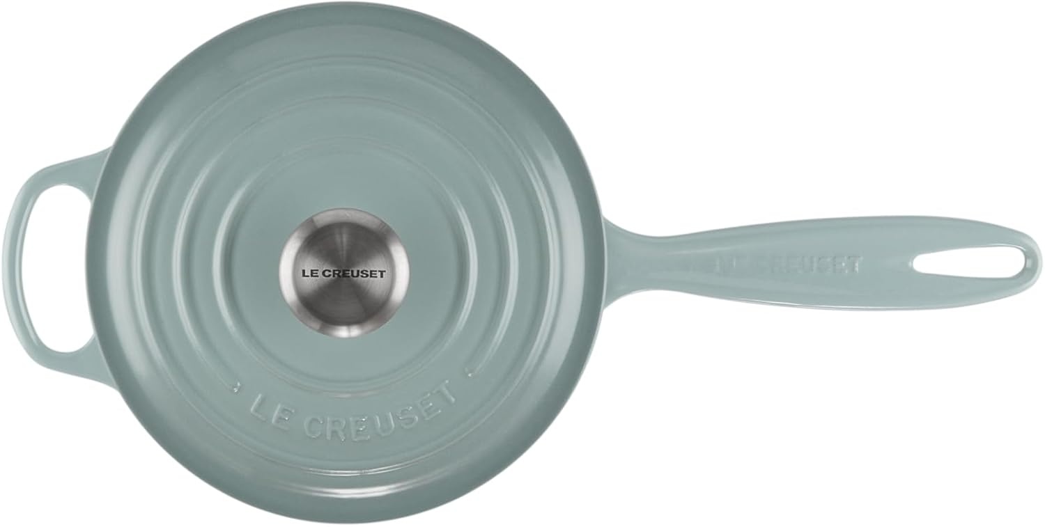 image:imageLe Creuset Enameled Cast Iron Signature Saucepan 225 qt FlameSea Salt