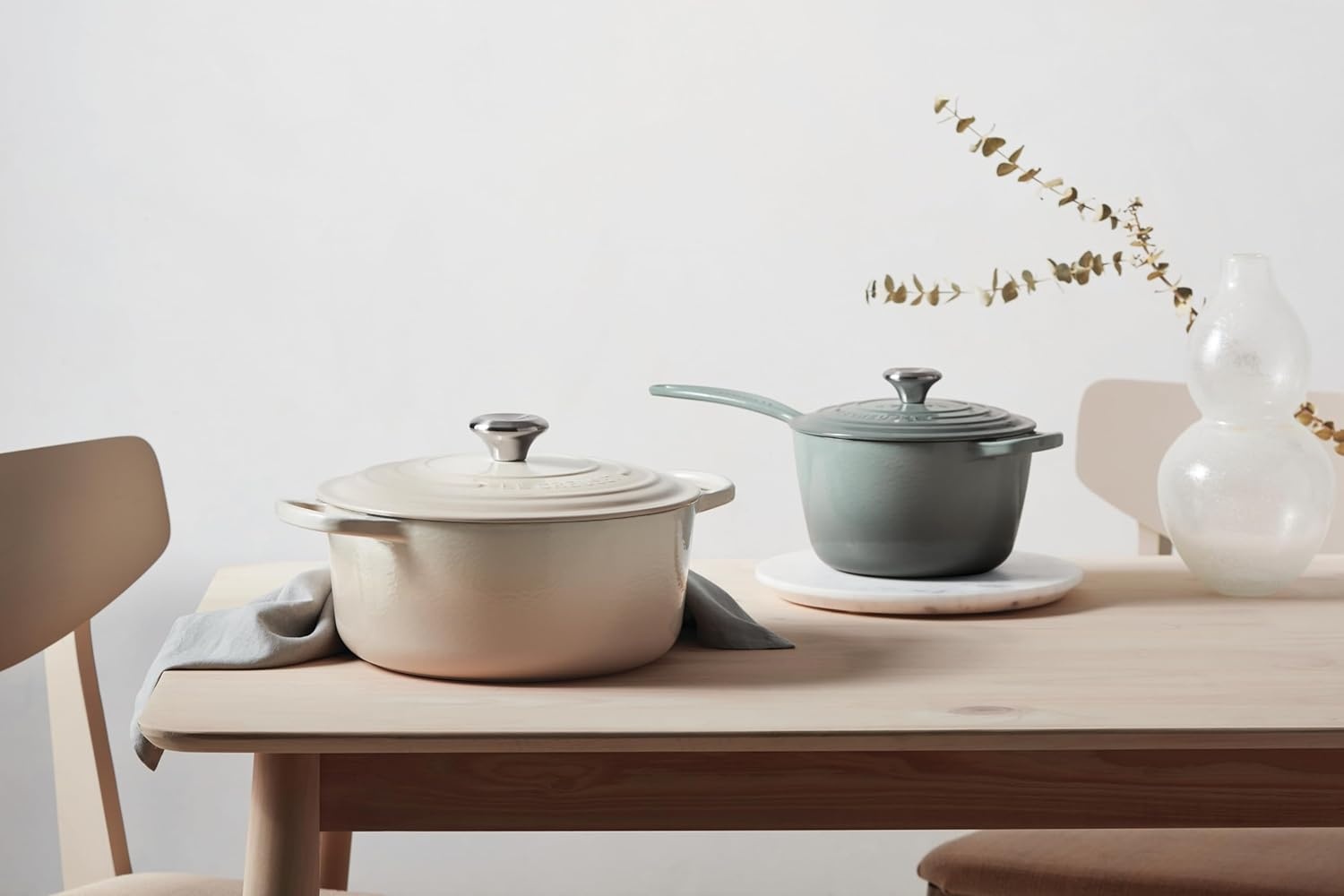 image:imageLe Creuset Enameled Cast Iron Signature Saucepan 225 qt FlameSea Salt