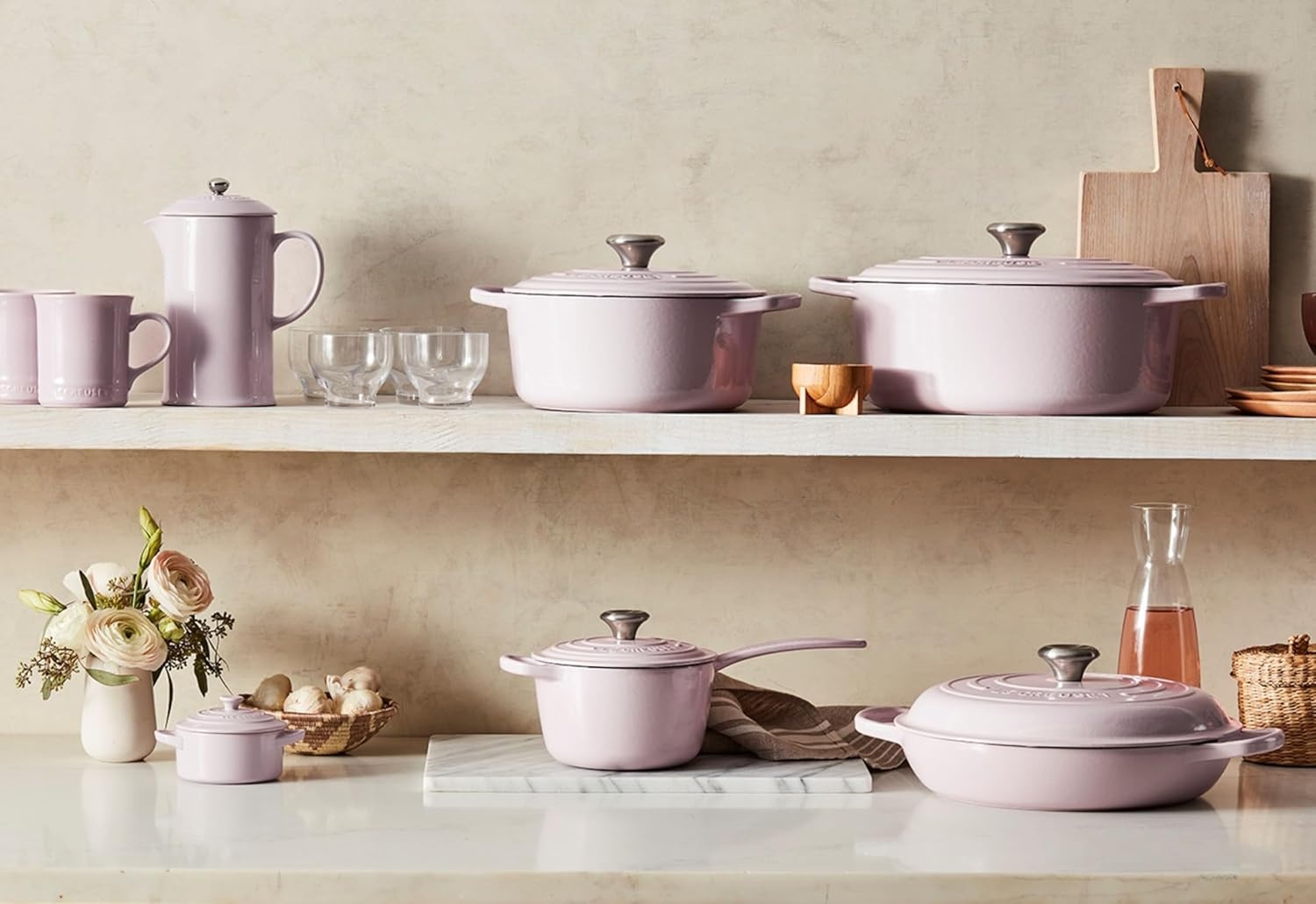 image:imageLe Creuset Enameled Cast Iron Signature Saucepan 225 qt FlameShallot
