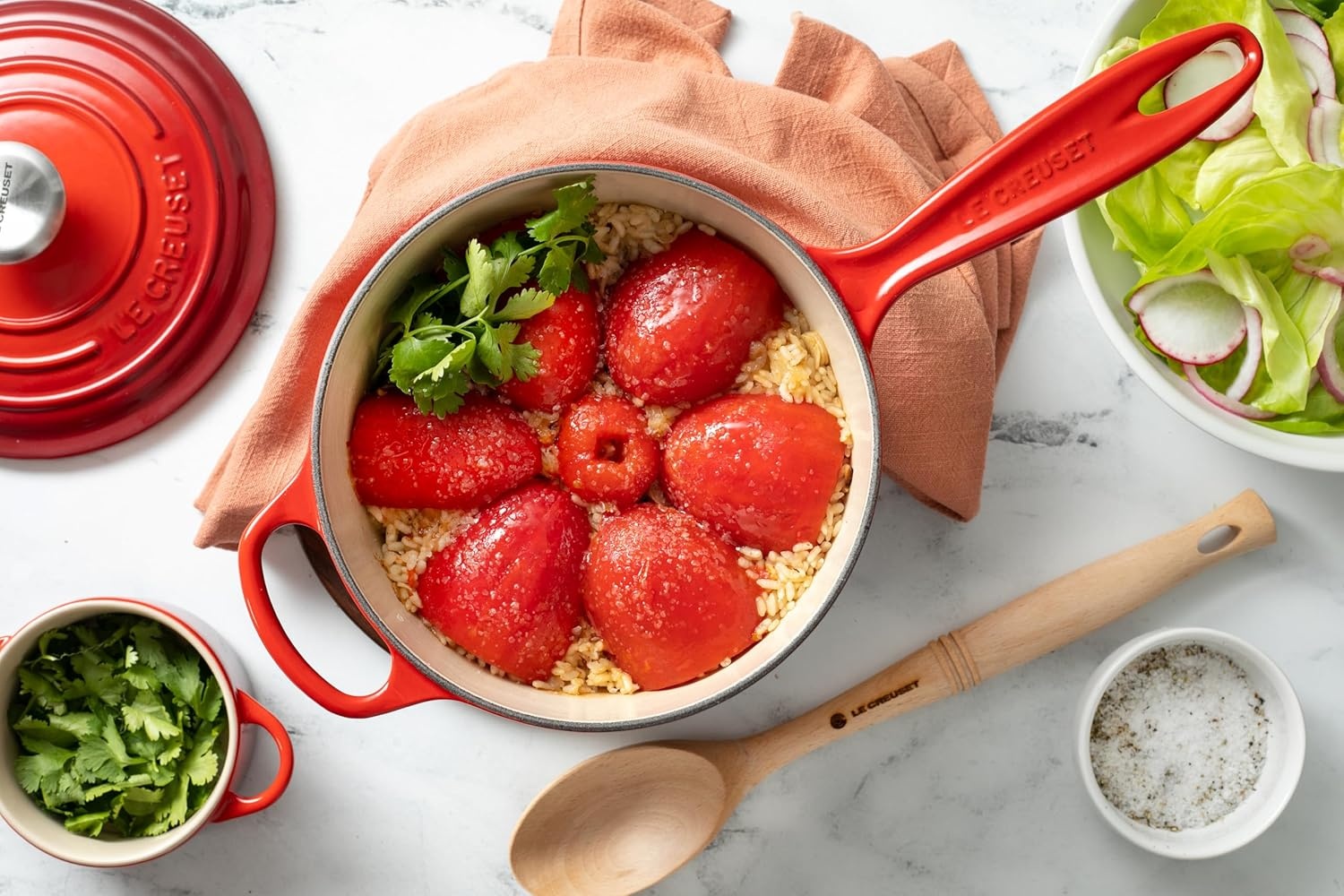 image:imageLe Creuset Enameled Cast Iron Signature Saucepan 225 qt FlameShallot