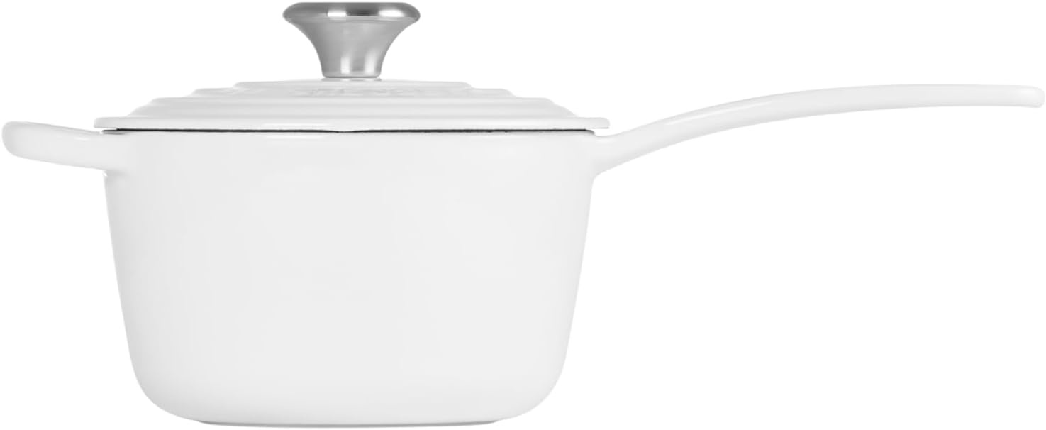 image:imageLe Creuset Enameled Cast Iron Signature Saucepan 225 qt FlameWhite
