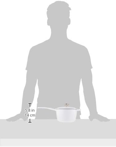 image:imageLe Creuset Enameled Cast Iron Signature Saucepan 225 qt FlameWhite