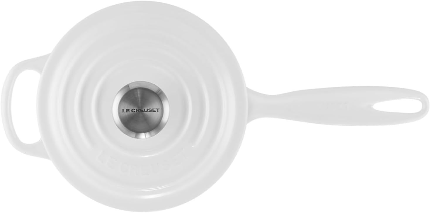 image:imageLe Creuset Enameled Cast Iron Signature Saucepan 225 qt FlameWhite