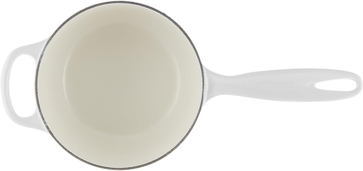 image:imageLe Creuset Enameled Cast Iron Signature Saucepan 225 qt FlameWhite