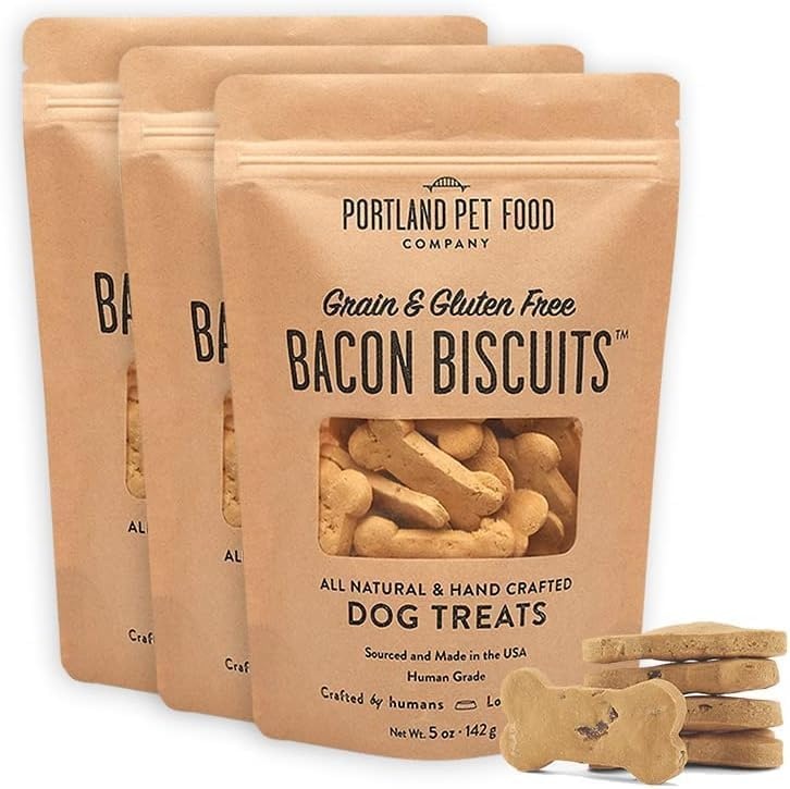 image:imagePortland Pet Food Company Pumpkin Dog Treats Healthy Biscuits for Small Medium amp Large Dogs GrainFree HumanGrade All Natural Cookies Snacks amp Puppy Training Treats Made in The USA 5 ozBacon