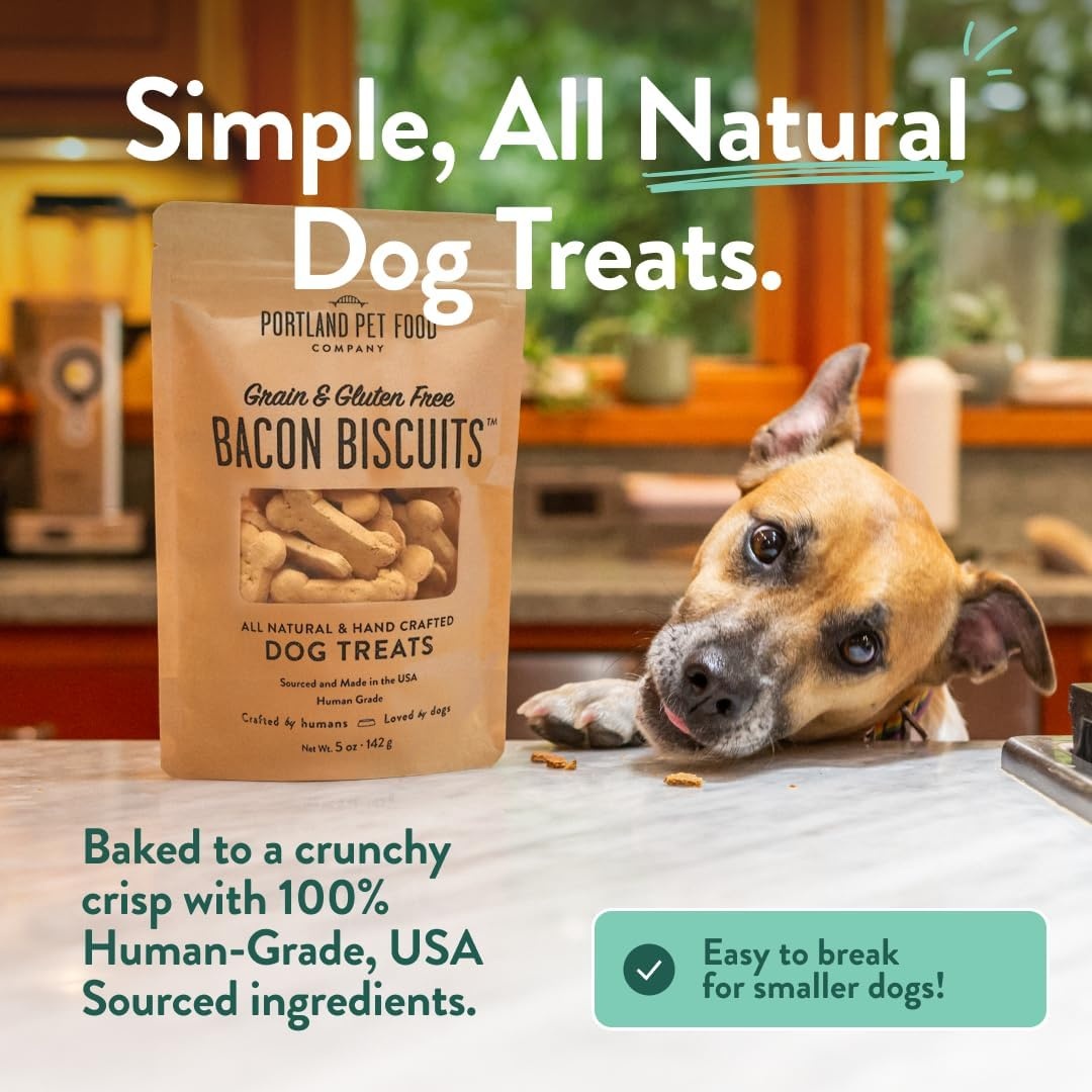 image:imagePortland Pet Food Company Pumpkin Dog Treats Healthy Biscuits for Small Medium amp Large Dogs GrainFree HumanGrade All Natural Cookies Snacks amp Puppy Training Treats Made in The USA 5 ozBacon