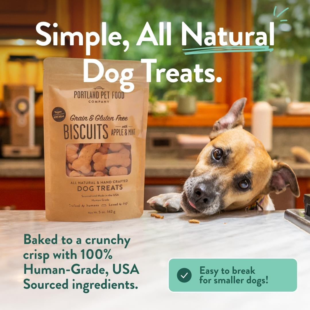 image:imagePortland Pet Food Company Pumpkin Dog Treats Healthy Biscuits for Small Medium amp Large Dogs GrainFree HumanGrade All Natural Cookies Snacks amp Puppy Training Treats Made in The USA 5 ozApple Mint