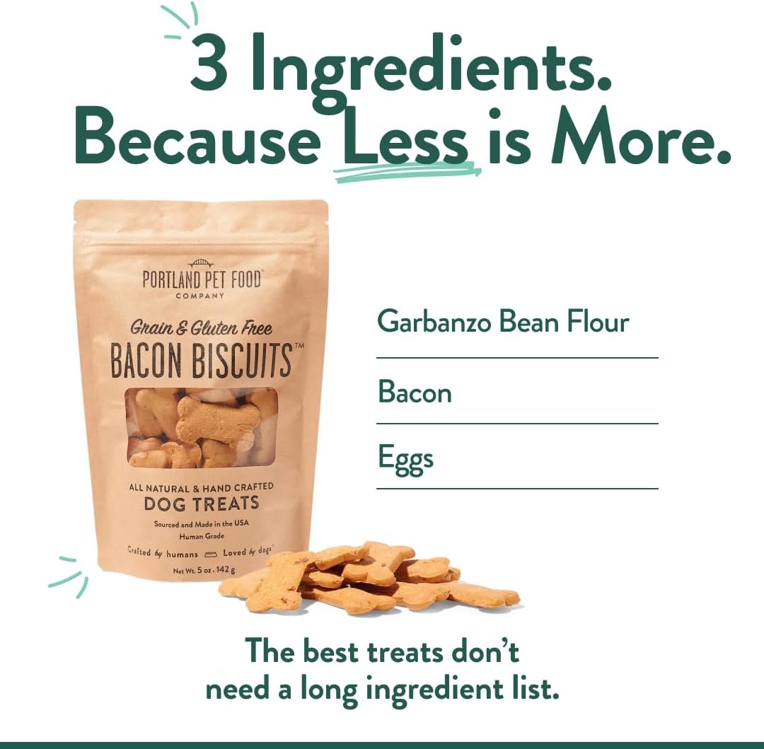 image:imagePortland Pet Food Company Pumpkin Dog Treats Healthy Biscuits for Small Medium amp Large Dogs GrainFree HumanGrade All Natural Cookies Snacks amp Puppy Training Treats Made in The USA 5 ozBacon