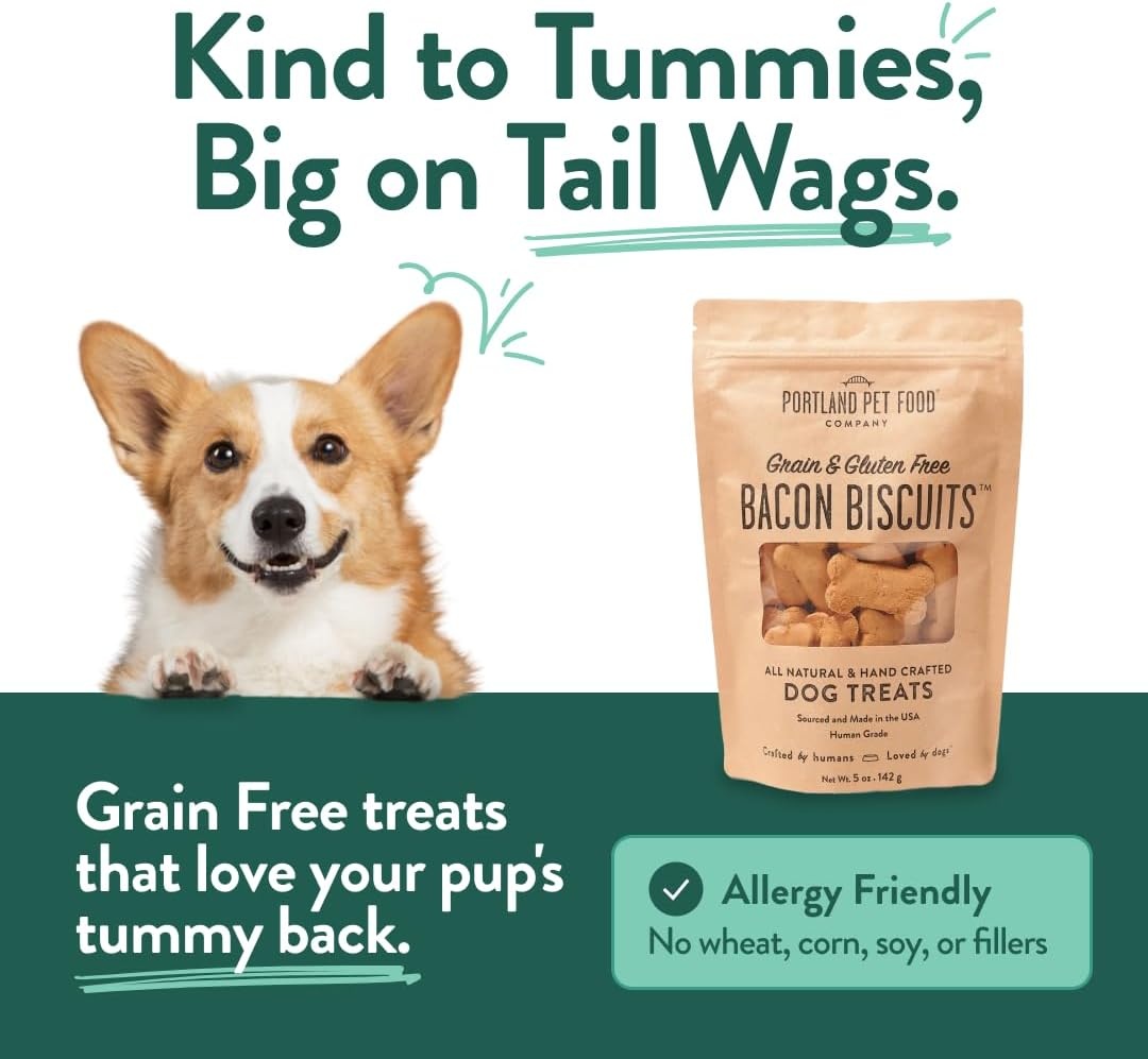 image:imagePortland Pet Food Company Pumpkin Dog Treats Healthy Biscuits for Small Medium amp Large Dogs GrainFree HumanGrade All Natural Cookies Snacks amp Puppy Training Treats Made in The USA 5 ozBacon