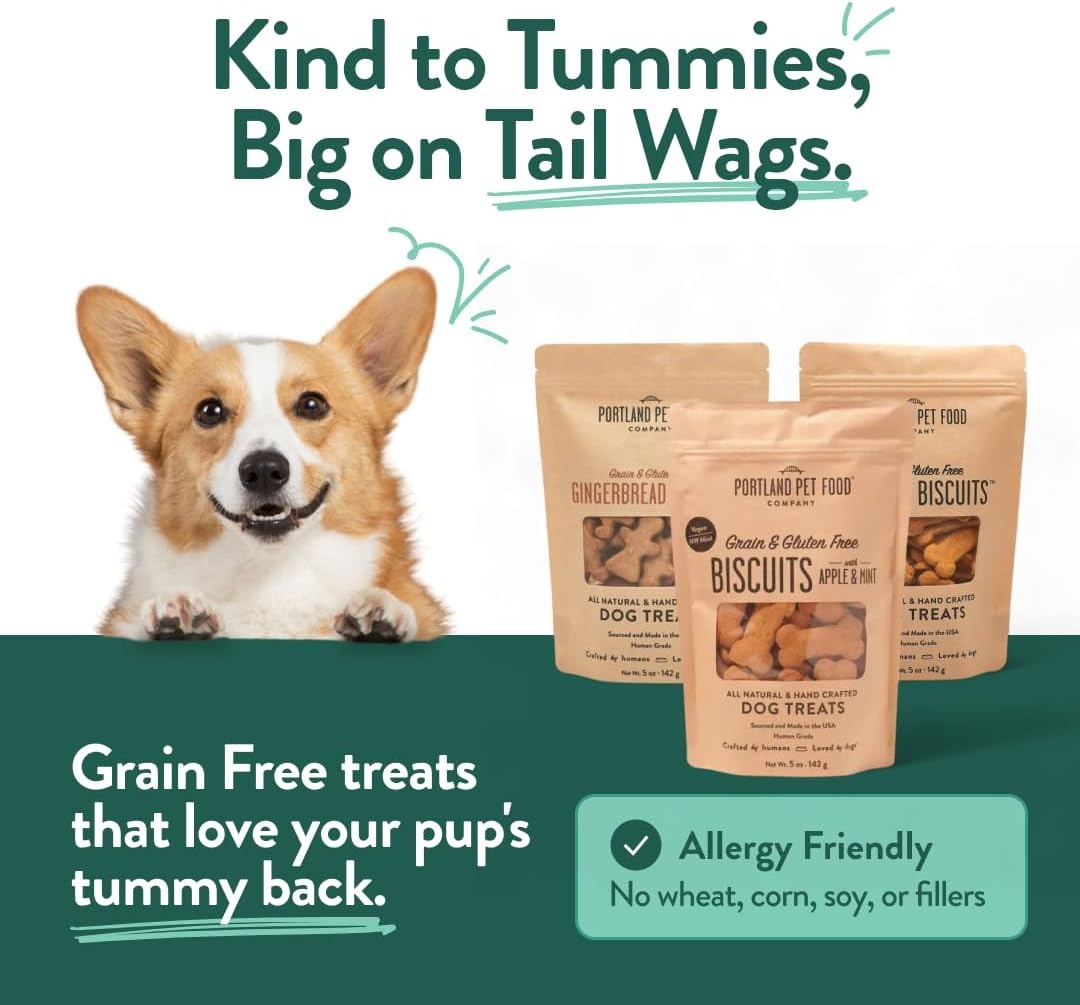 image:imagePortland Pet Food Company Pumpkin Dog Treats Healthy Biscuits for Small Medium amp Large Dogs GrainFree HumanGrade All Natural Cookies Snacks amp Puppy Training Treats Made in The USA 5 ozVegan Variety