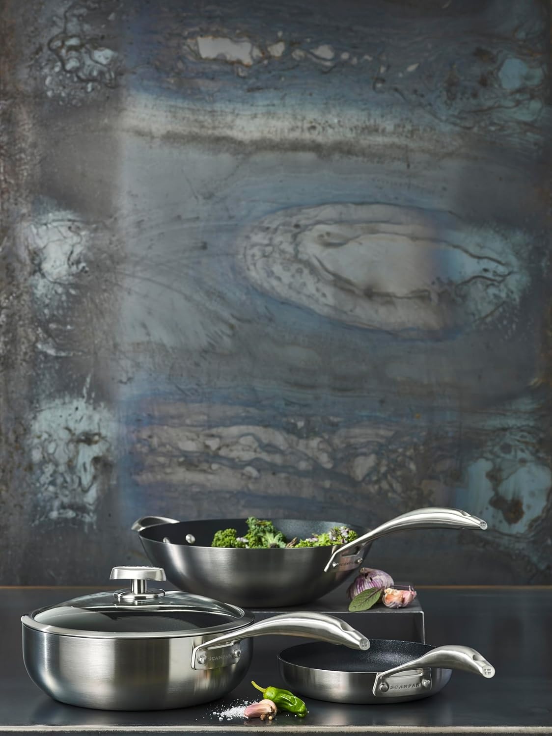 image:imageScanpan CS Deep Saut Pan with Lid 4 qt Silver