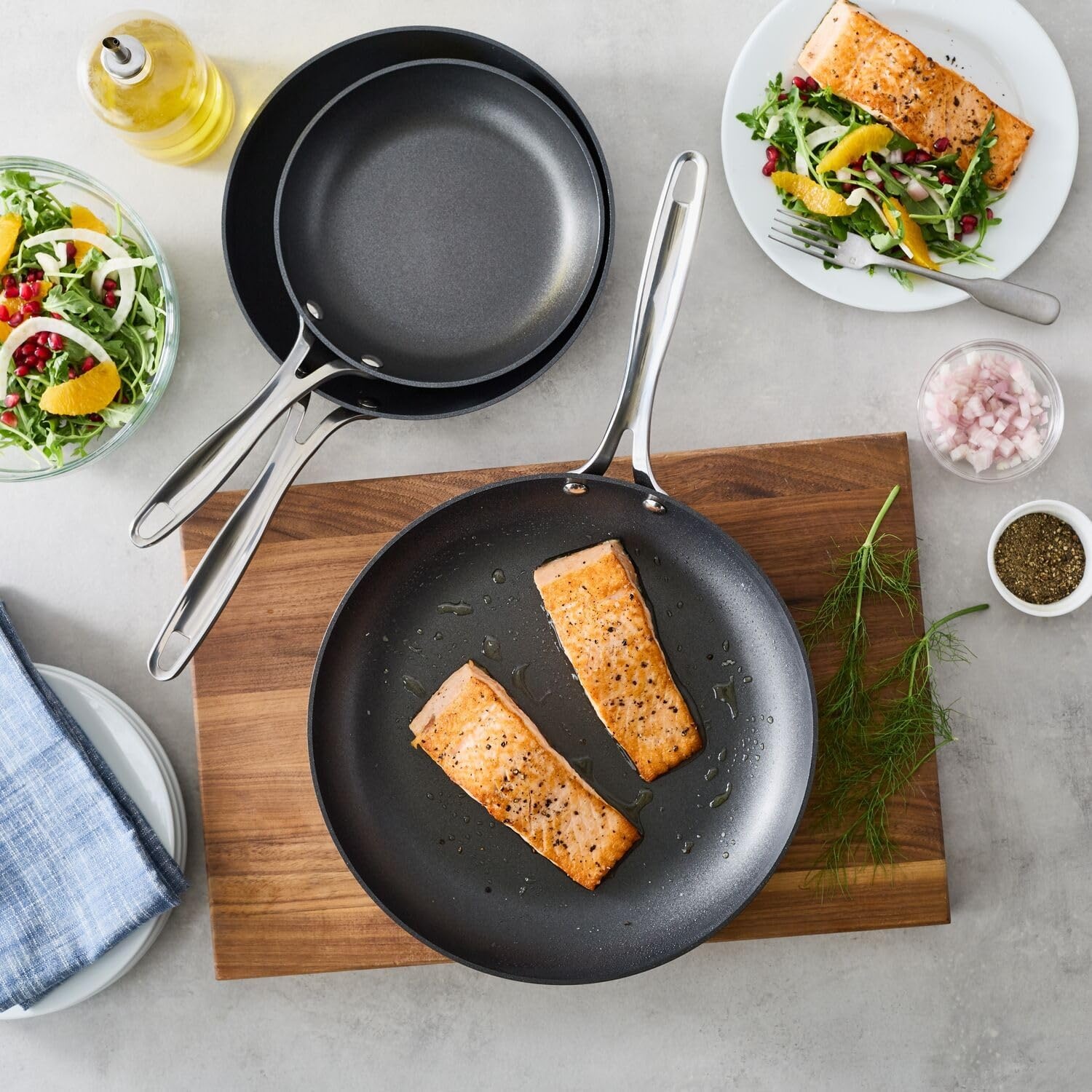 image:imageSur La Table Signature Hard Anodized Nonstick Skillet Black