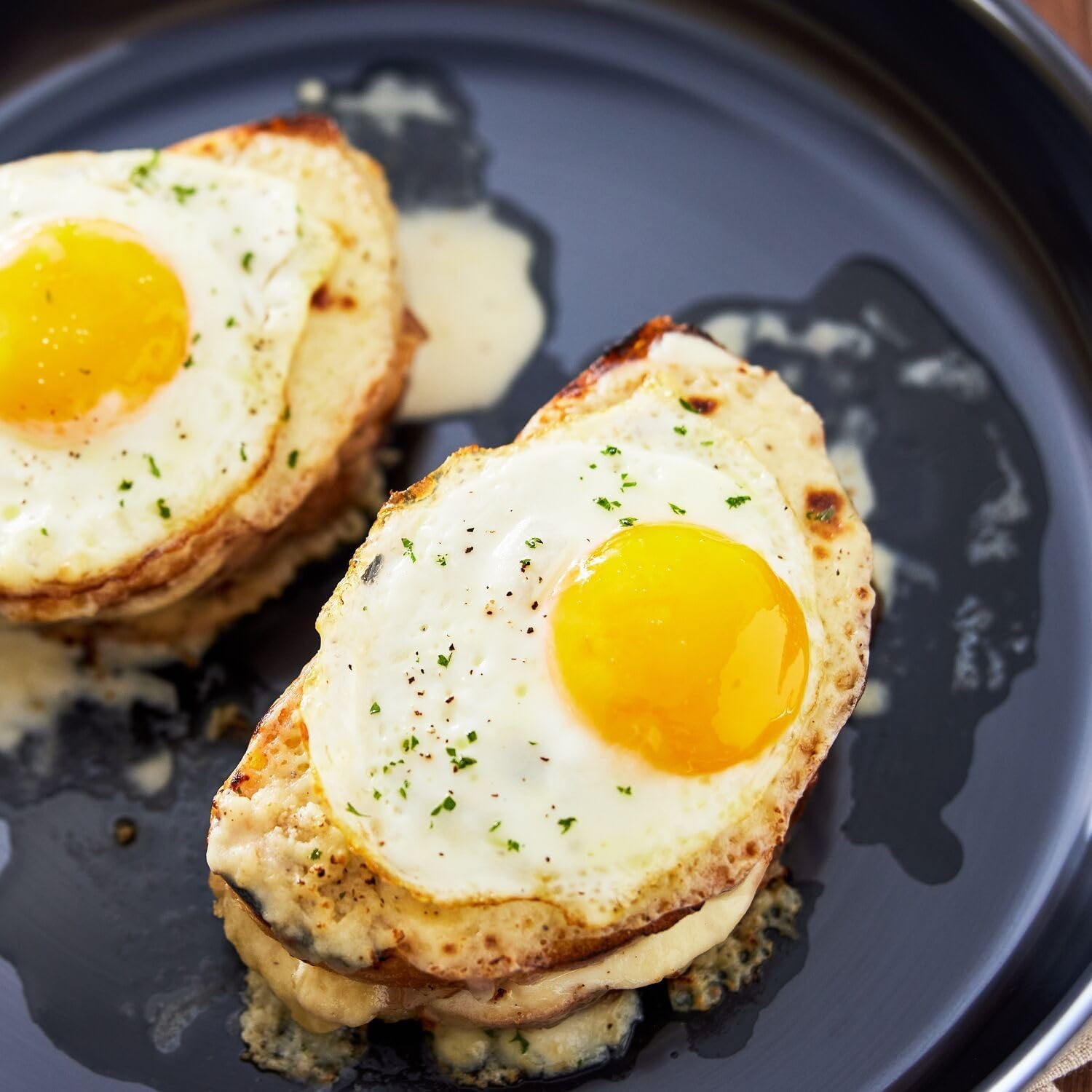 image:imageViking 4Ply Frying Pans 2Piece Laser Clad Titanium Performance Ti 95 and 11 Inch BlueSIlver10 Inch