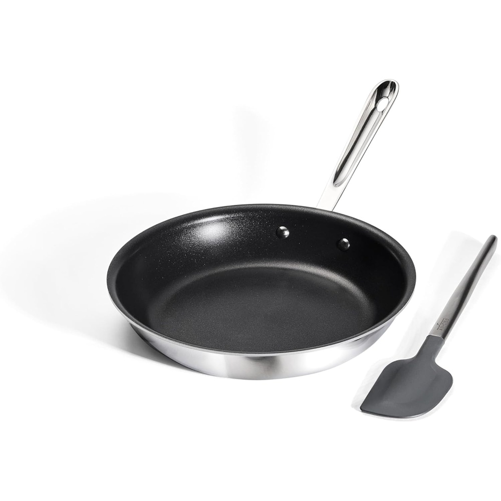 image:imageAllClad D3 Pro Nonstick 3ply Bonded Cookware 10 inch Fry Pan and Spatula