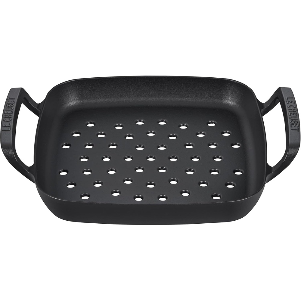 image:imageLe Creuset Alpine Outdoor Collection Enameled Cast Iron Pizza Pan 15Grill Basket